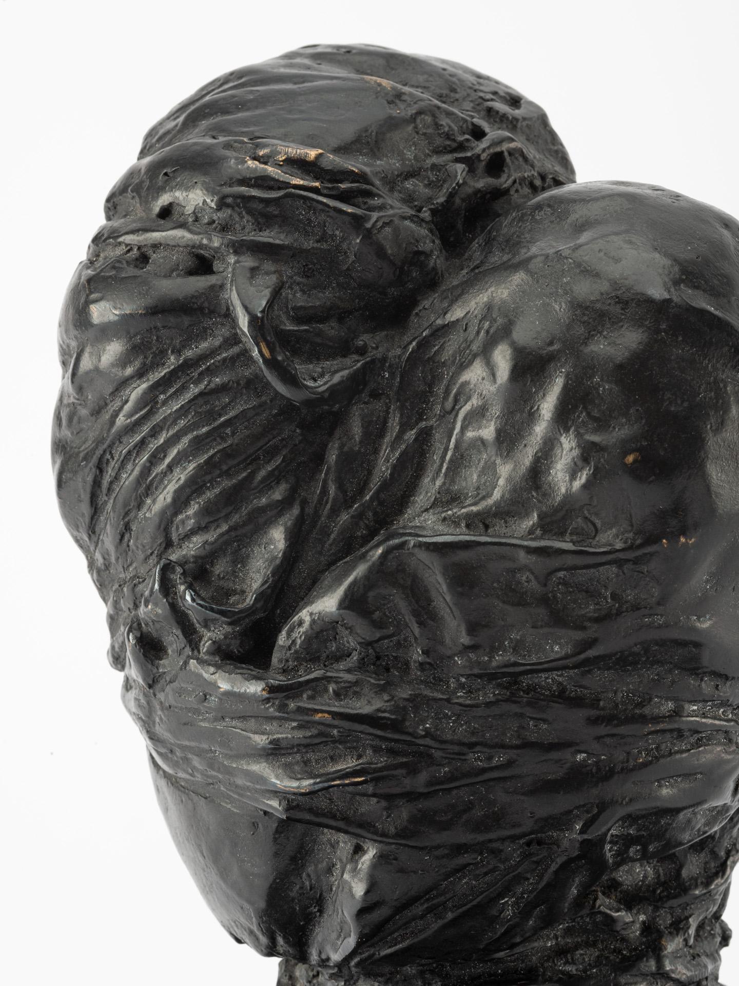 Bronzo Void, scultura contemporanea in bronzo fuso, patina nera in vendita