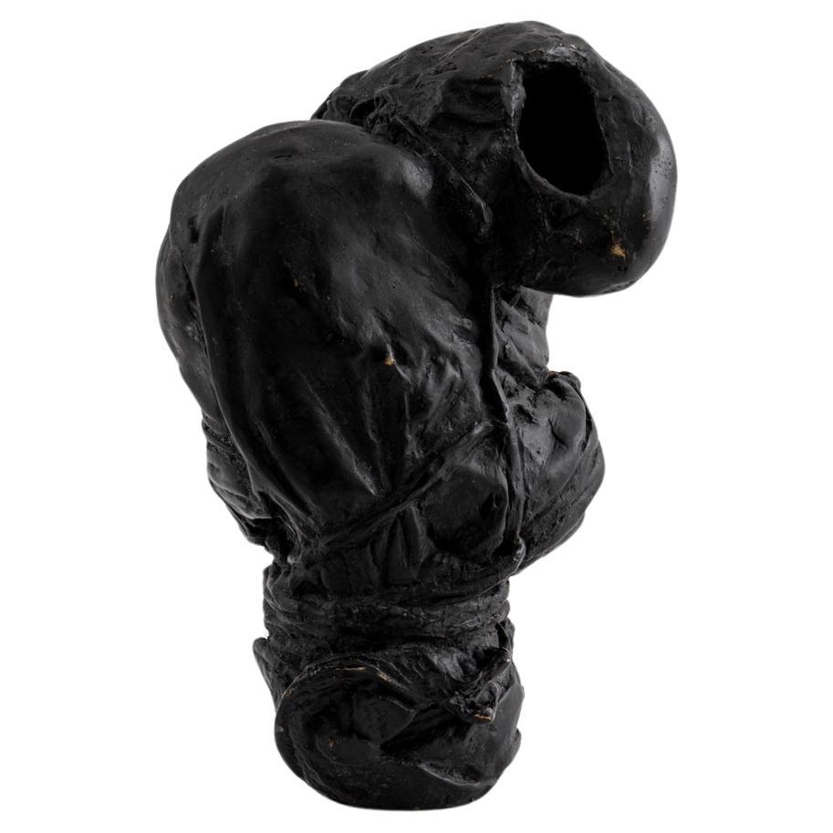 Moderno Void, scultura contemporanea in bronzo fuso, patina nera in vendita