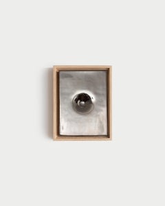 Void Dark Chrome Glazed Ceramic Wall Frame by Cindy Hsu Zell