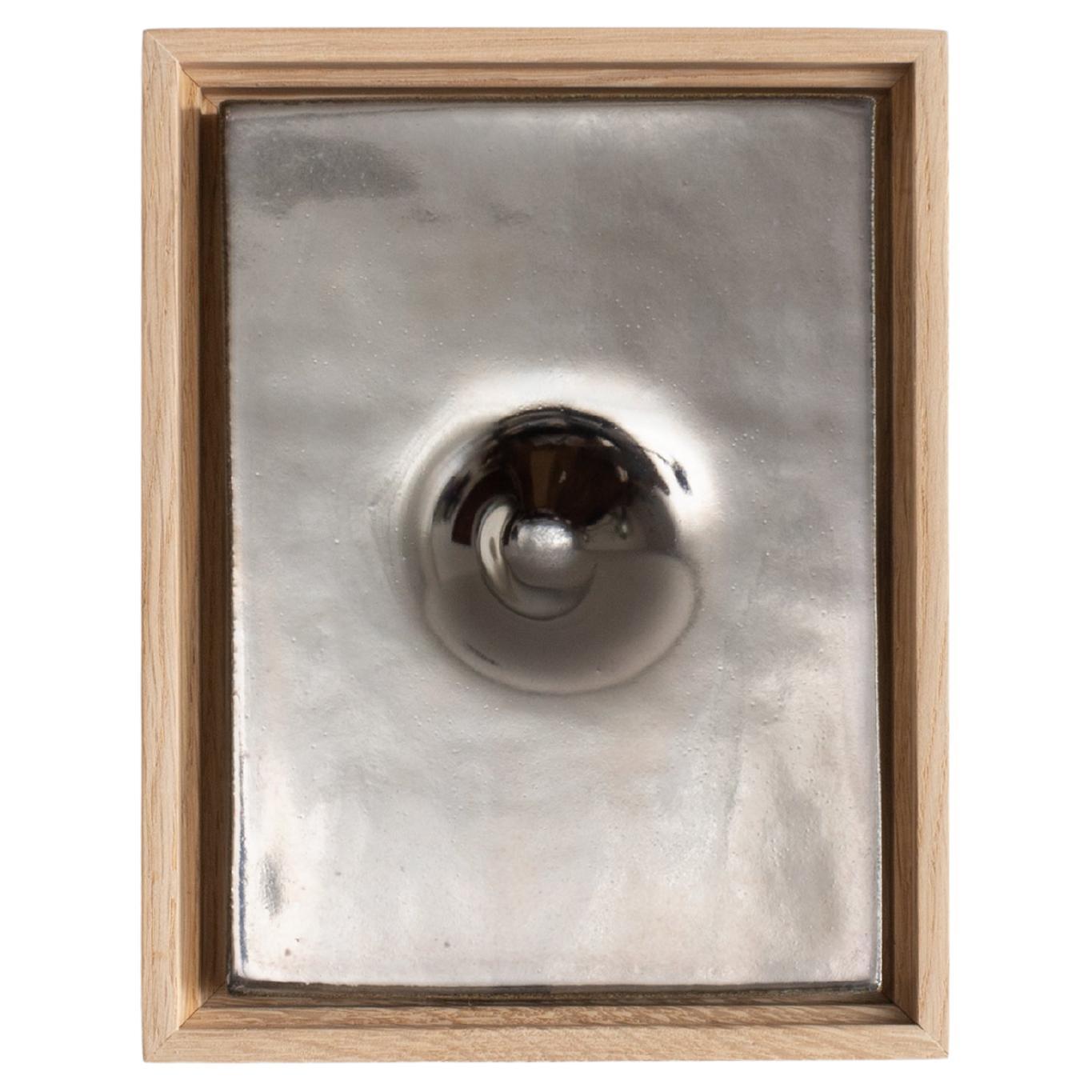 Void Dark Chrome Glazed Ceramic Wall Frame by Cindy Hsu Zell
