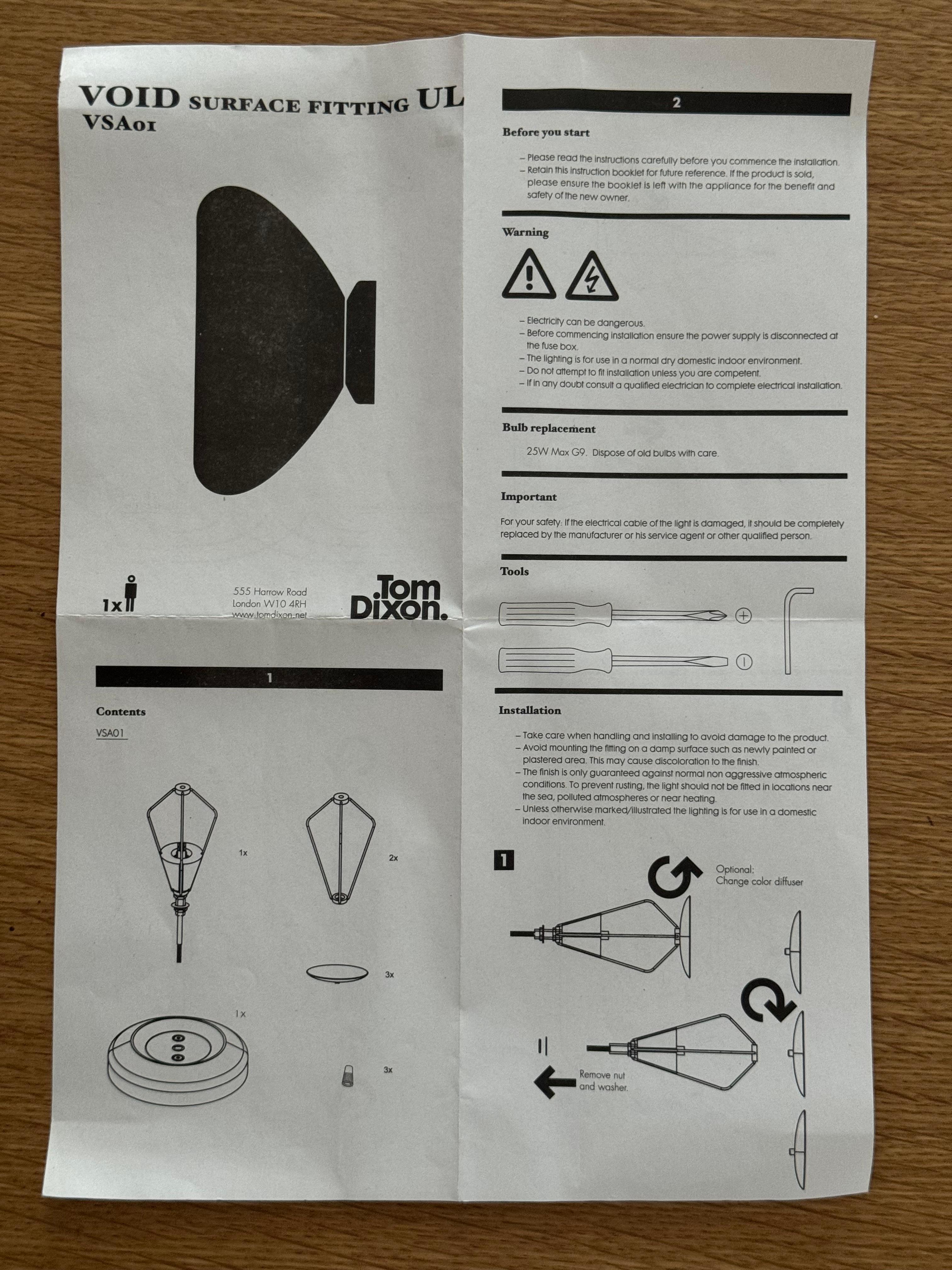 XXIe siècle et contemporain Lampe murale en surface dépourvue de lumière de Tom Dixon en vente