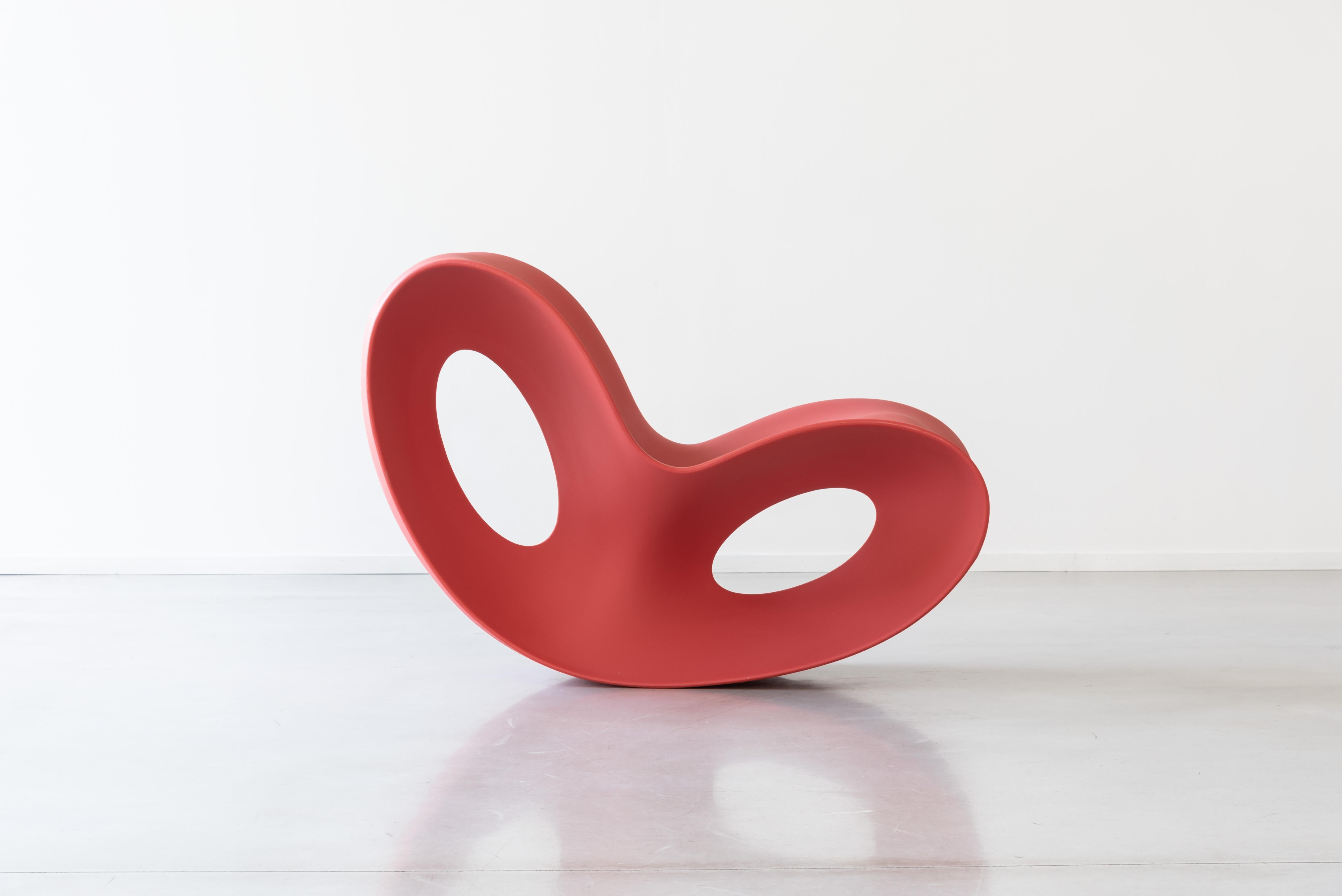 Contemporary Voido Rocking Chair  in Red by Ron Arad for MAGIS For Sale
