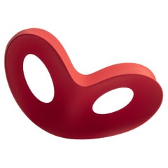 Voido Rocking Chair  in Red by Ron Arad for MAGIS