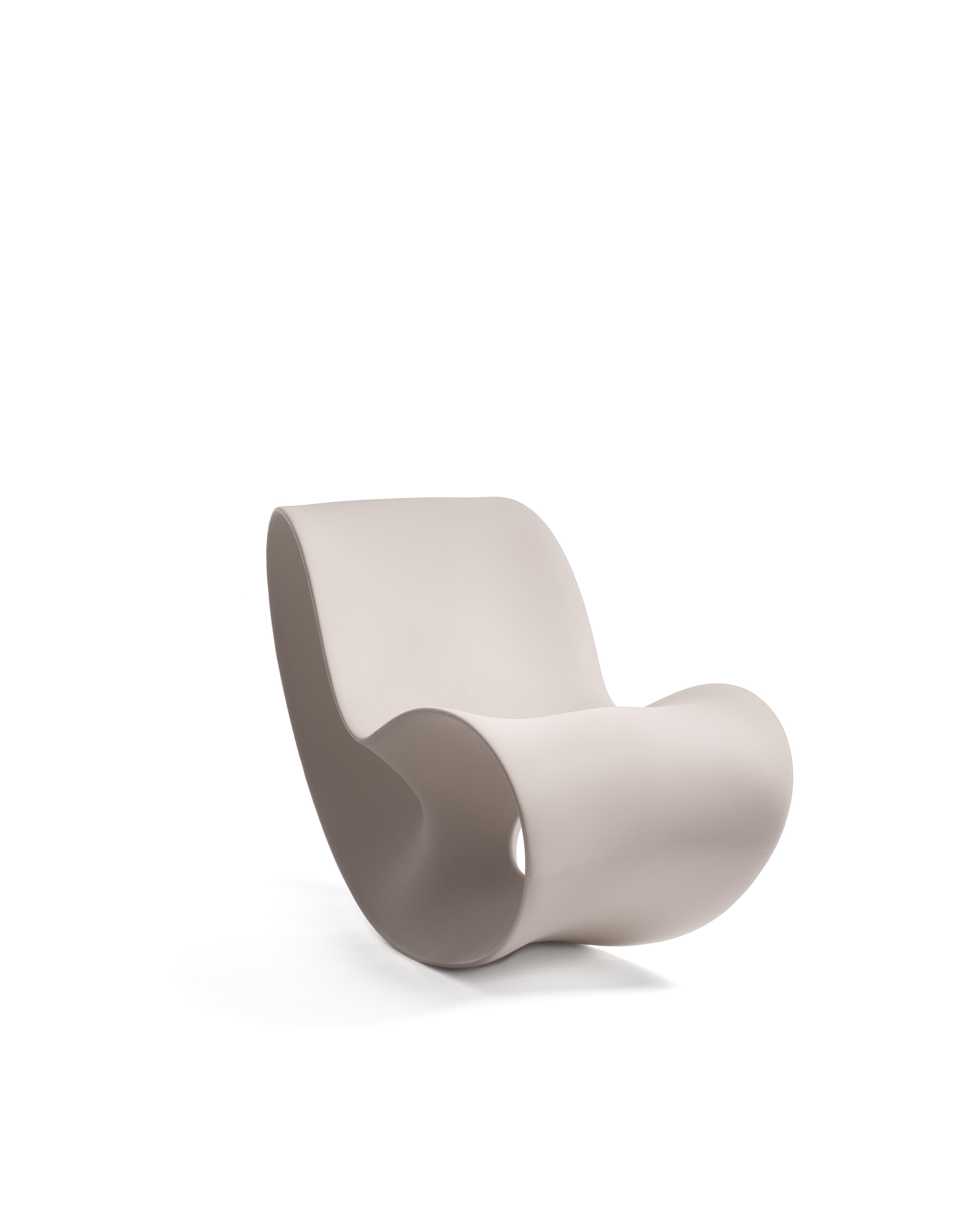 Plastic Voido Rocking Chair  in White by Ron Arad for MAGIS For Sale