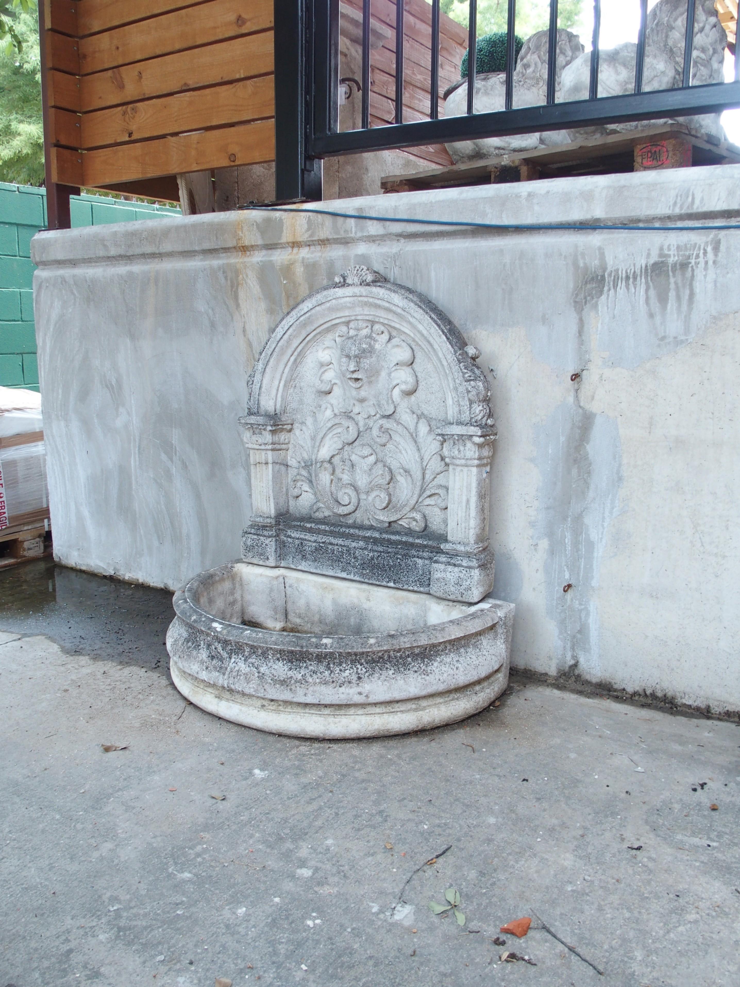Voisins-le-Bretonneux Fuente de pared antigua de fundición para jardín, Francia, S. 1970 en venta 10