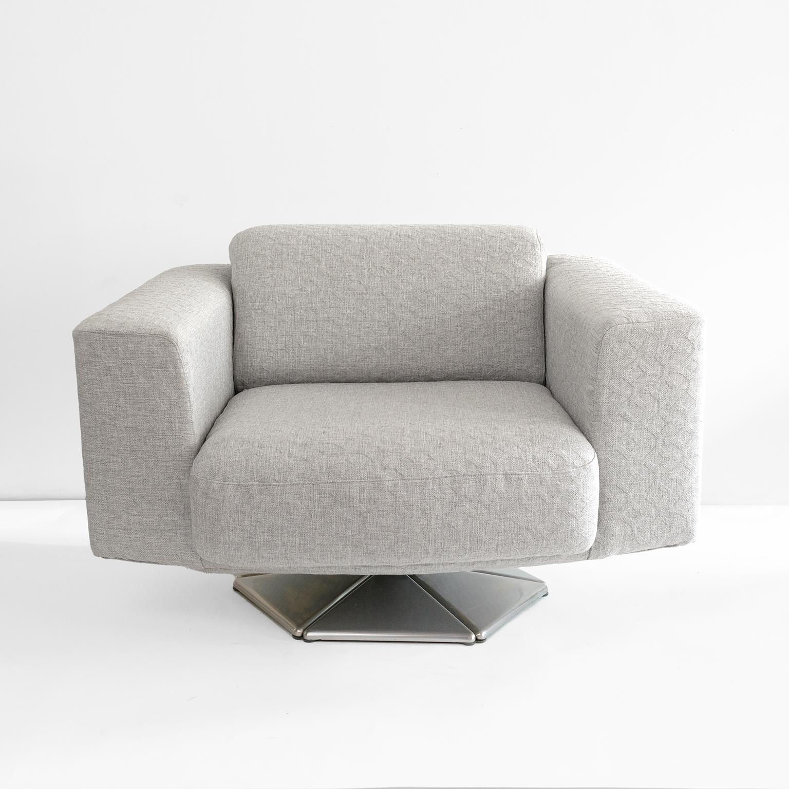Scandinavian Modern Voitto Haapalainen deigned Prisma Lounge chair for Tehokaluste OY For Sale