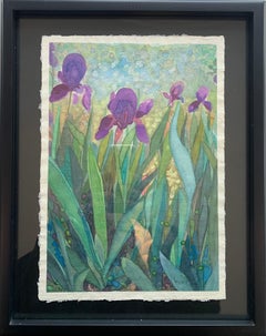 „Iris Dance“ von Vojna Bastovanovic Casteel, 2022; gerahmtes Aquarell auf Papier