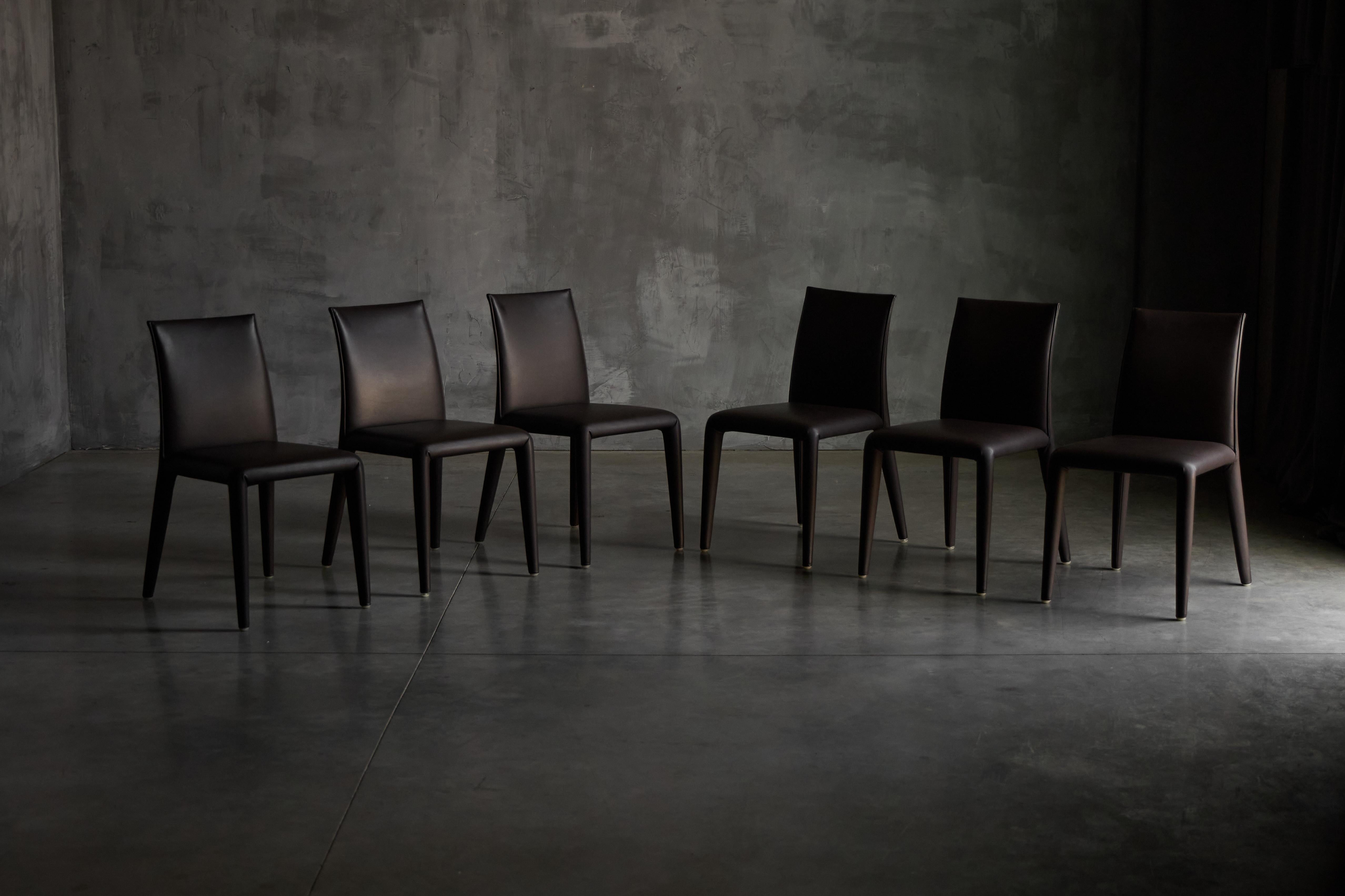 Mid-Century Modern Vol au Vent Dining Chairs by Mario Bellini for B&B Italian Italy, 2000s For Sale