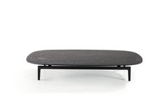Volage Ex-S Coffee Table in Marble and Aluminium Base by Philippe Starck