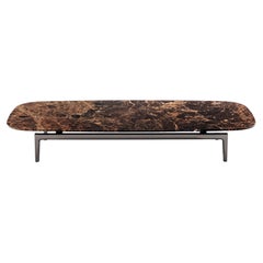 Volage Ex-S Coffee Table in Marble and Aluminium Base by Philippe Starck