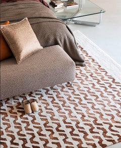 Alfombra contemporánea de lana de Nueva Zelanda estampada de Deanna Comellini 200x300 cm