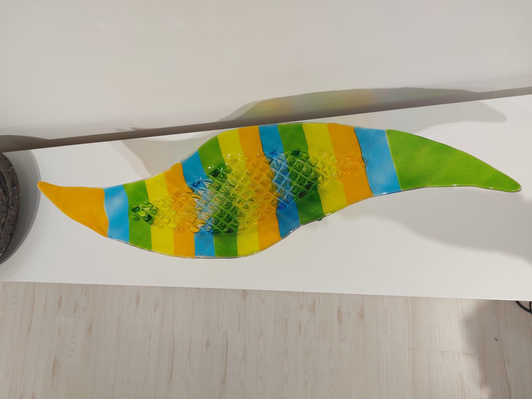 „Volare“, Tafelaufsatz aus Muranoglas, handgefertigt in Italien, zeitgenössisches Design, 2022 im Angebot 1