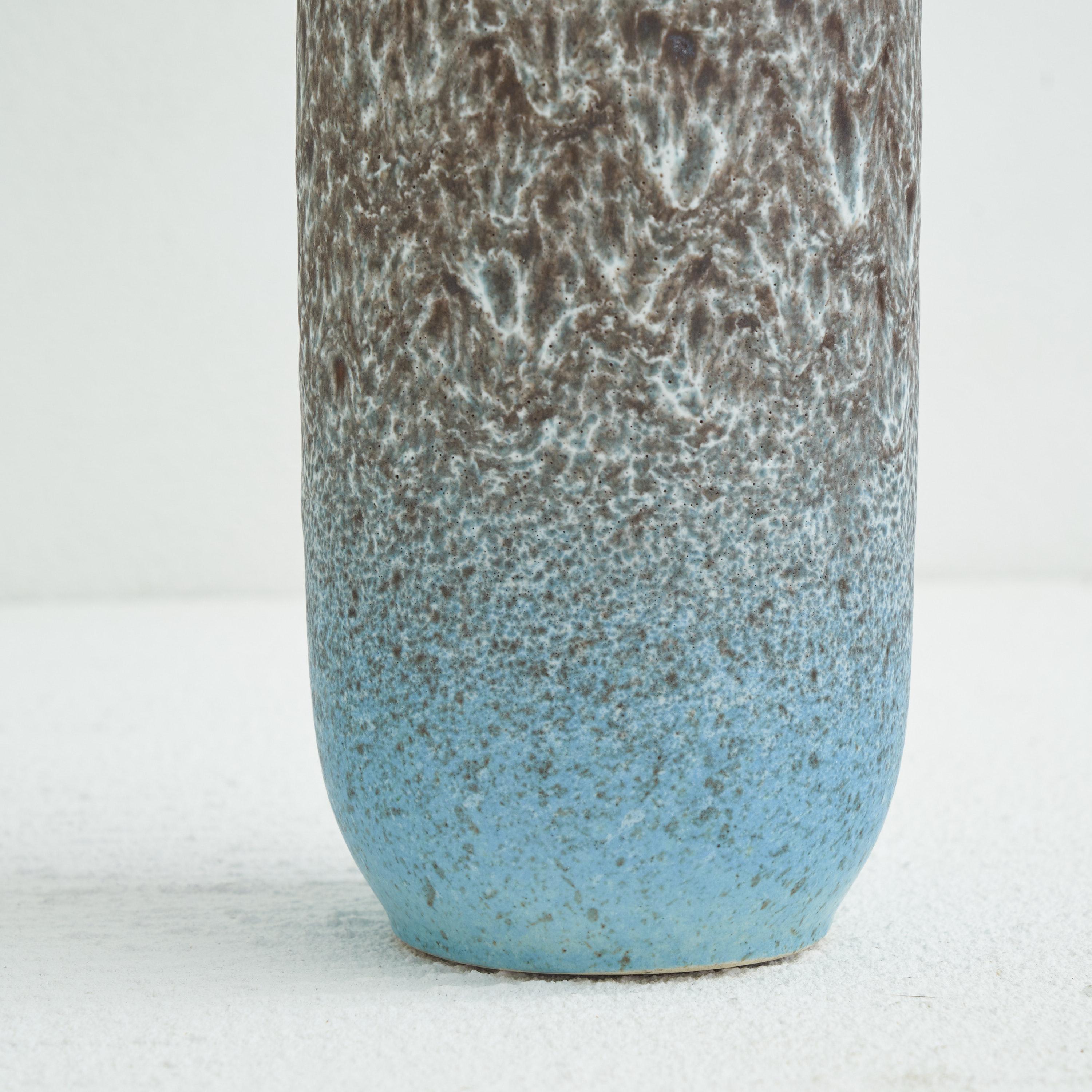 German Volcanic Glazed Mid Century Pottery Vase by Steuler Keramik, 1960s For Sale
