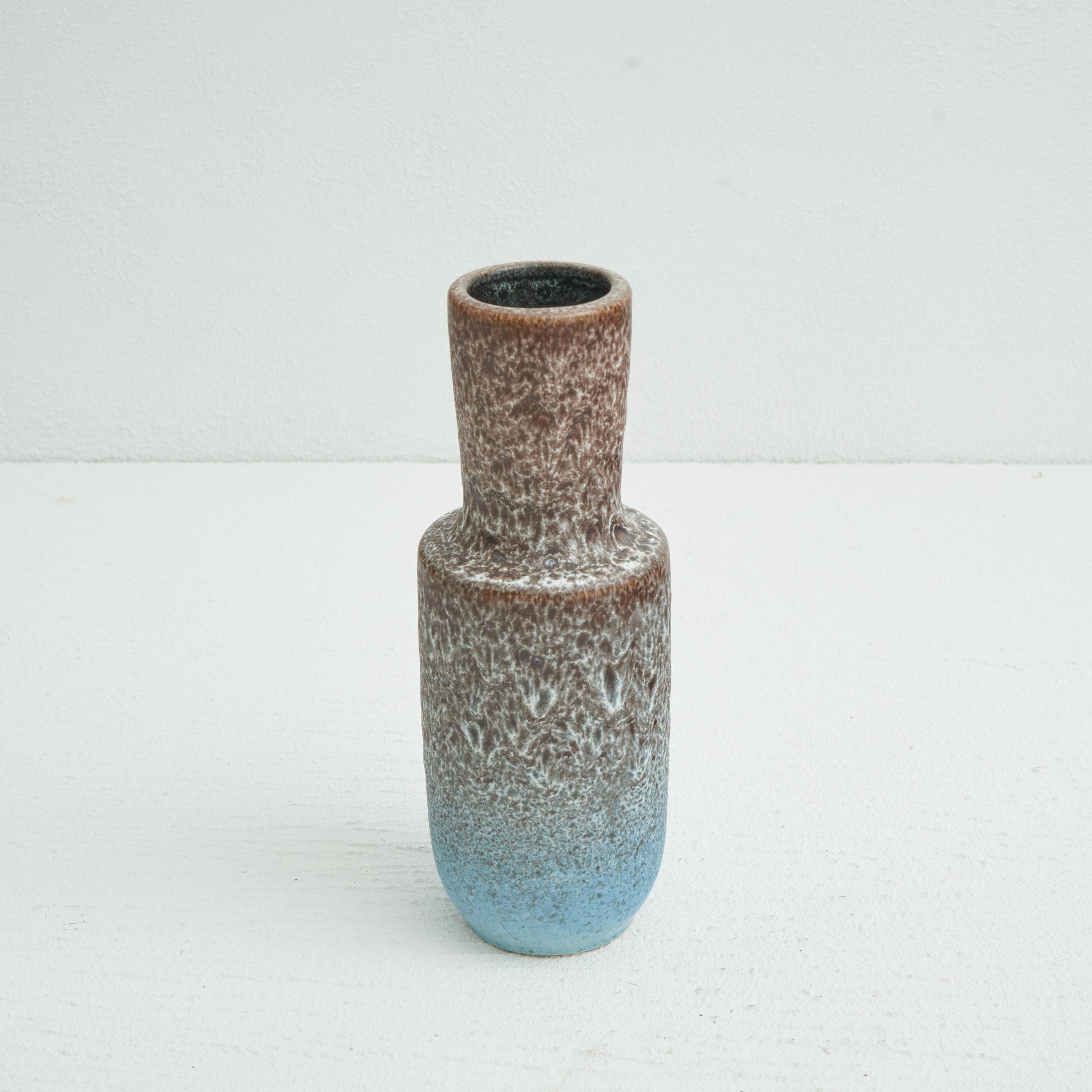 Hand-Crafted Volcanic Glazed Mid Century Pottery Vase by Steuler Keramik, 1960s For Sale