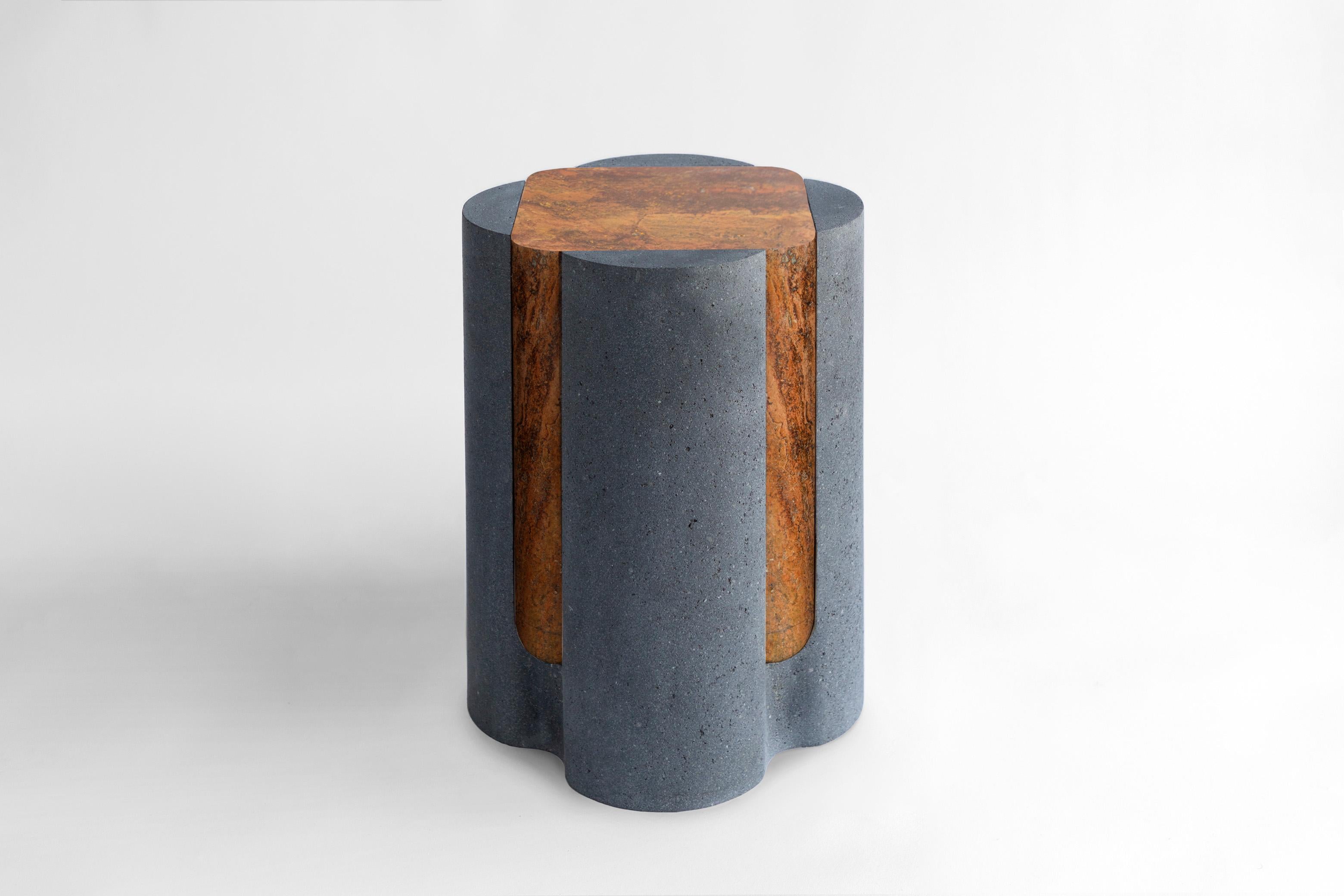 Volcanic Shade II Stool/Table by Sten Studio, Represented by Tuleste Factory In New Condition In New York, NY