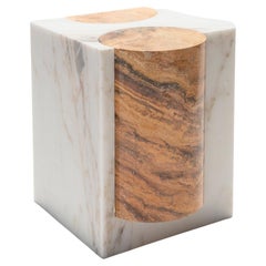 Volcanic Shade of Marble I Stool/Table by Sten Studio, REP by Tuleste Factory