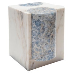 Volcanic Shade of Marble I Stool/Table by Sten Studio, REP by Tuleste Factory