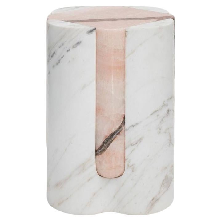 Volcanic Shade of Marble II Stool/Table by Sten Studio, REP by Tuleste Factory