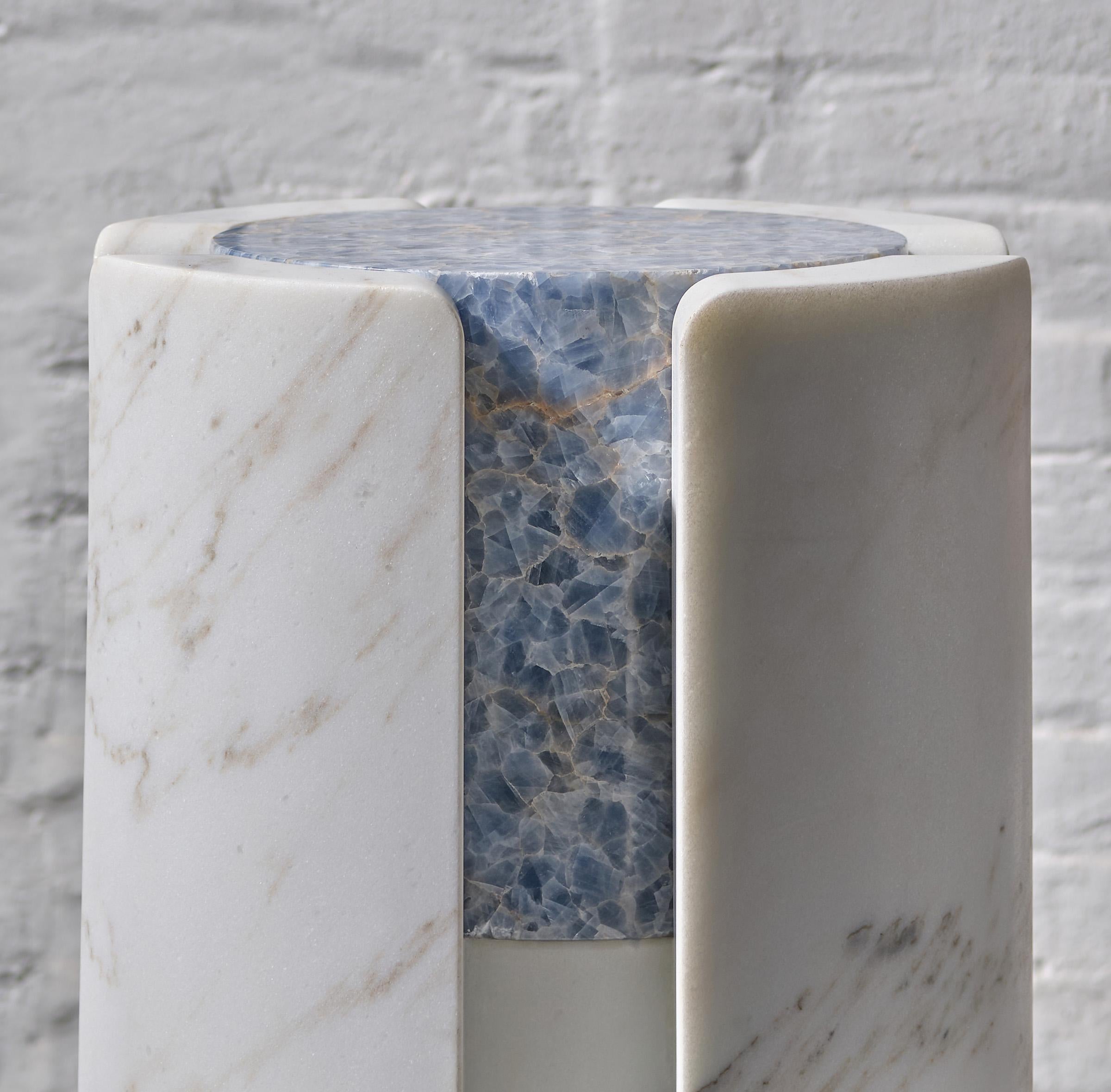 Volcanic Shade of Marble III Stool/Table by Sten Studio, REP by Tuleste Factory 1