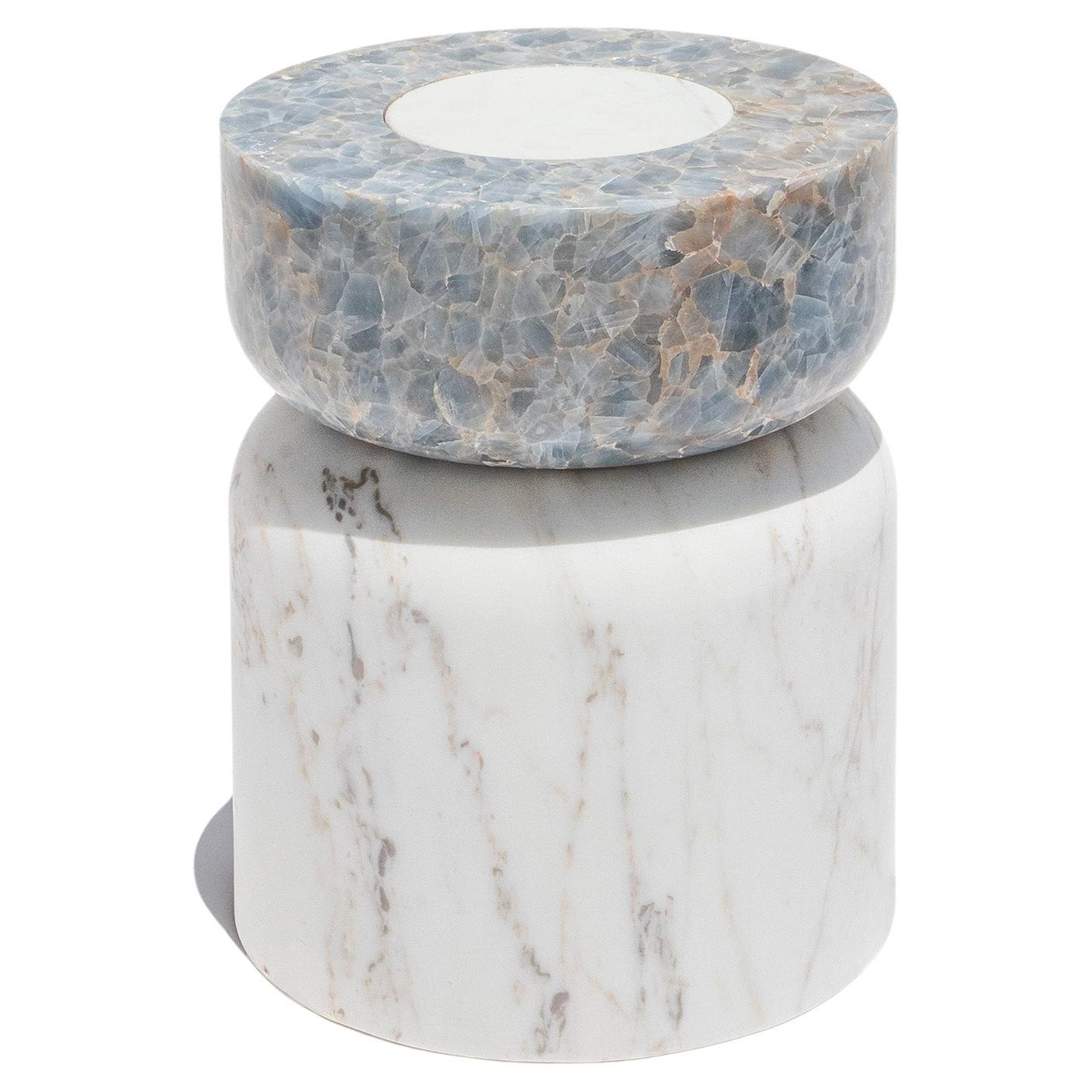 Volcanic Shade of Marble IV Stool/Table by Sten Studio, REP by Tuleste Factory