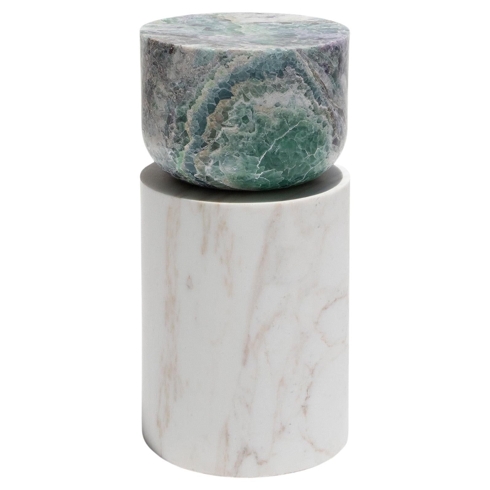 Volcanic Shade of Marble V Stool/Table by Sten Studio, REP by Tuleste Factory For Sale