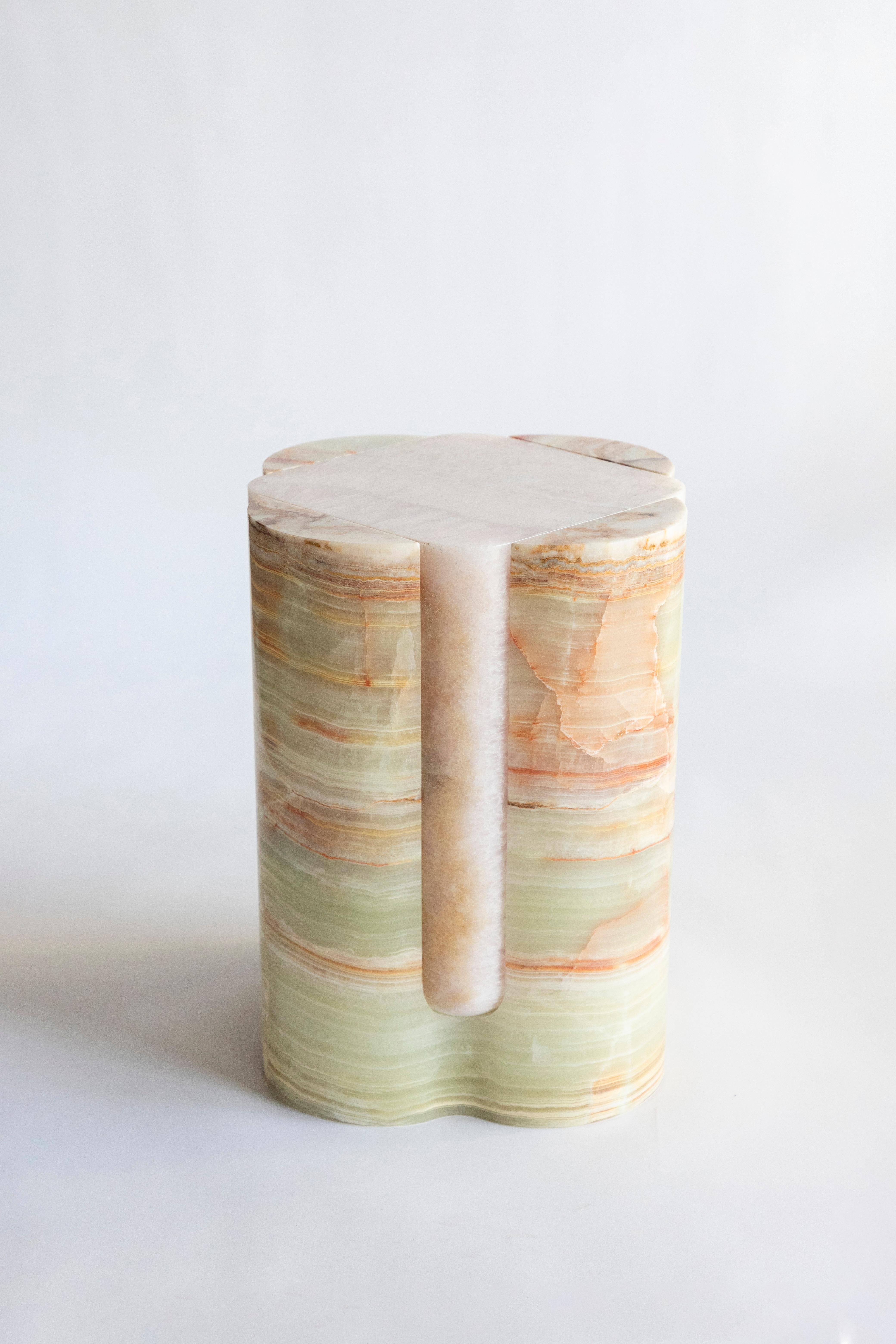 Volcanic Shades of cristal II, Sten Studio, Lmtd edtn of 15, onyx rose et vert Neuf - En vente à Tampa, FL