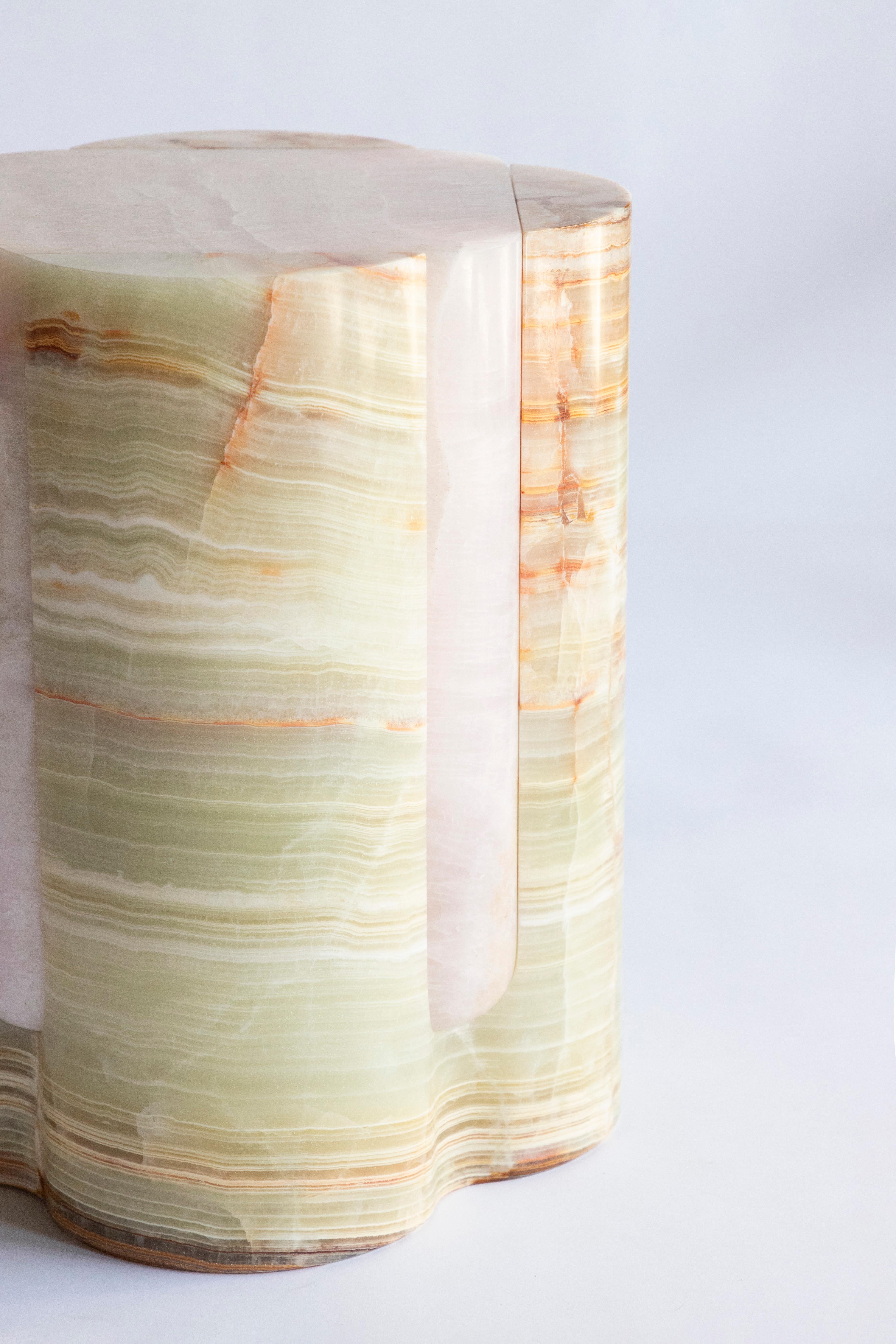 XXIe siècle et contemporain Volcanic Shades of cristal II, Sten Studio, Lmtd edtn of 15, onyx rose et vert en vente