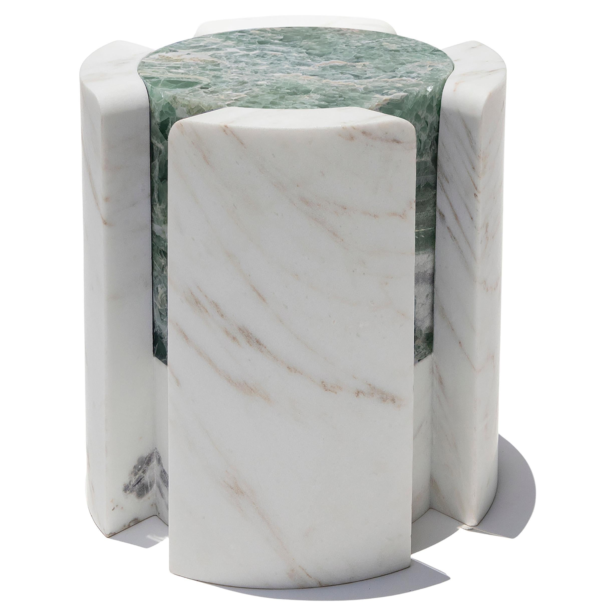 Sfumature vulcaniche di marmo III - Sten Studio - Calacatta dorata e fluorite