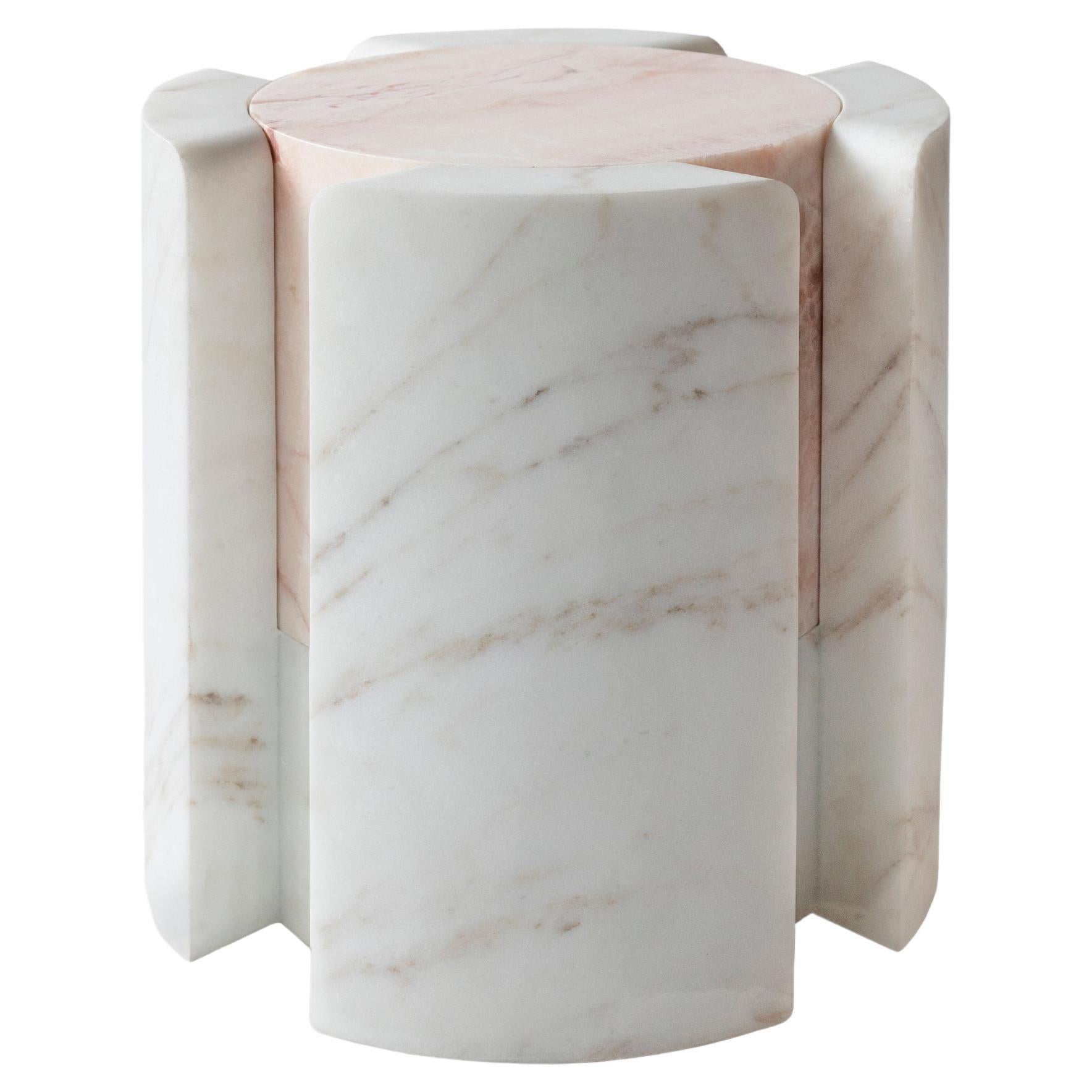 Volcanic Shades of marble III - Sten Studio - Golden calacatta and pink onyx