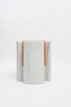 Volcanic Shades of marble III - Sten Studio - Golden calacatta & pineapple onyx