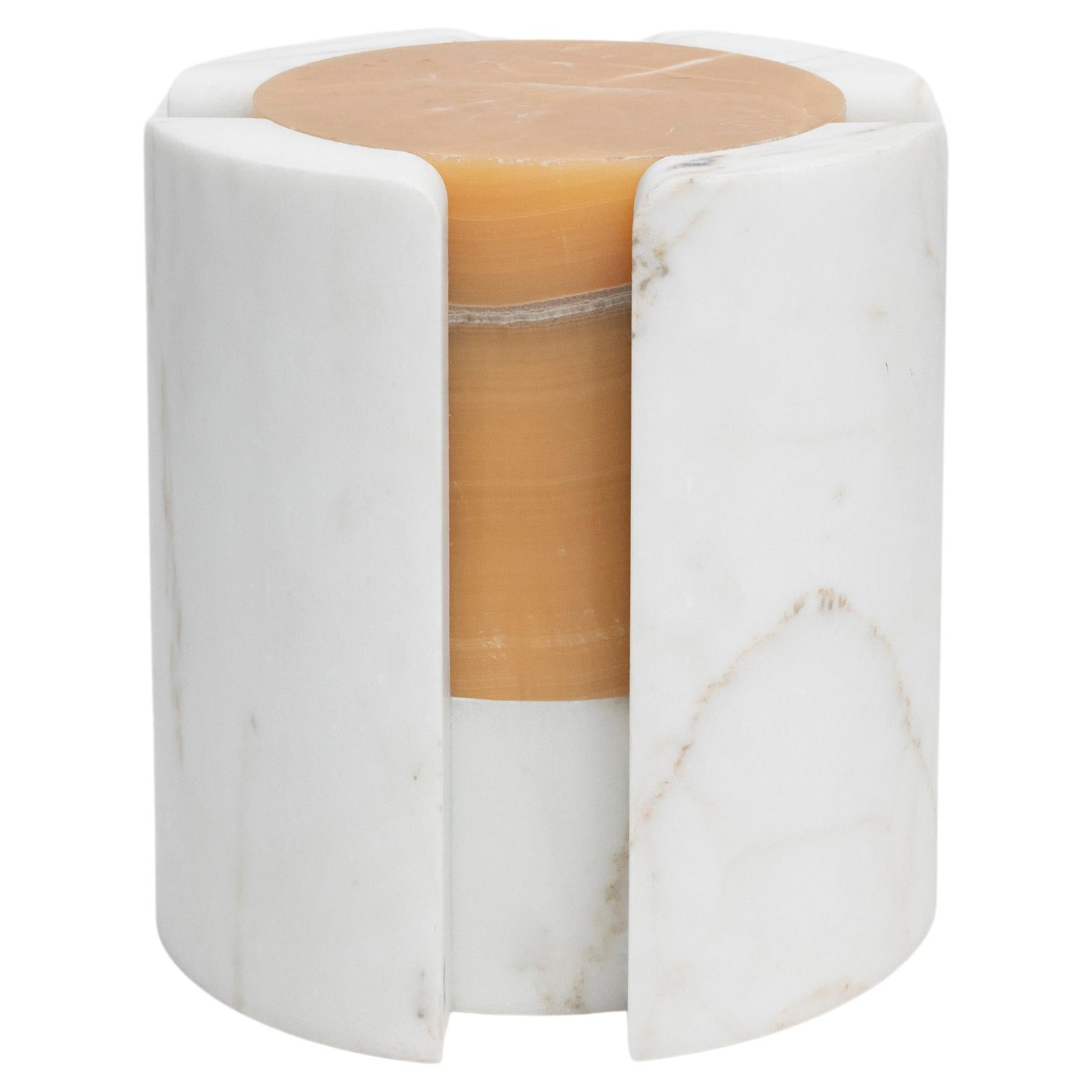 Volcanic Shades of marble III - Sten Studio - Golden calacatta & pineapple onyx