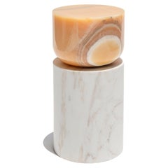 Volcanic Shades of Marble V - Sten Studio - Golden calacatta and pineapple onyx