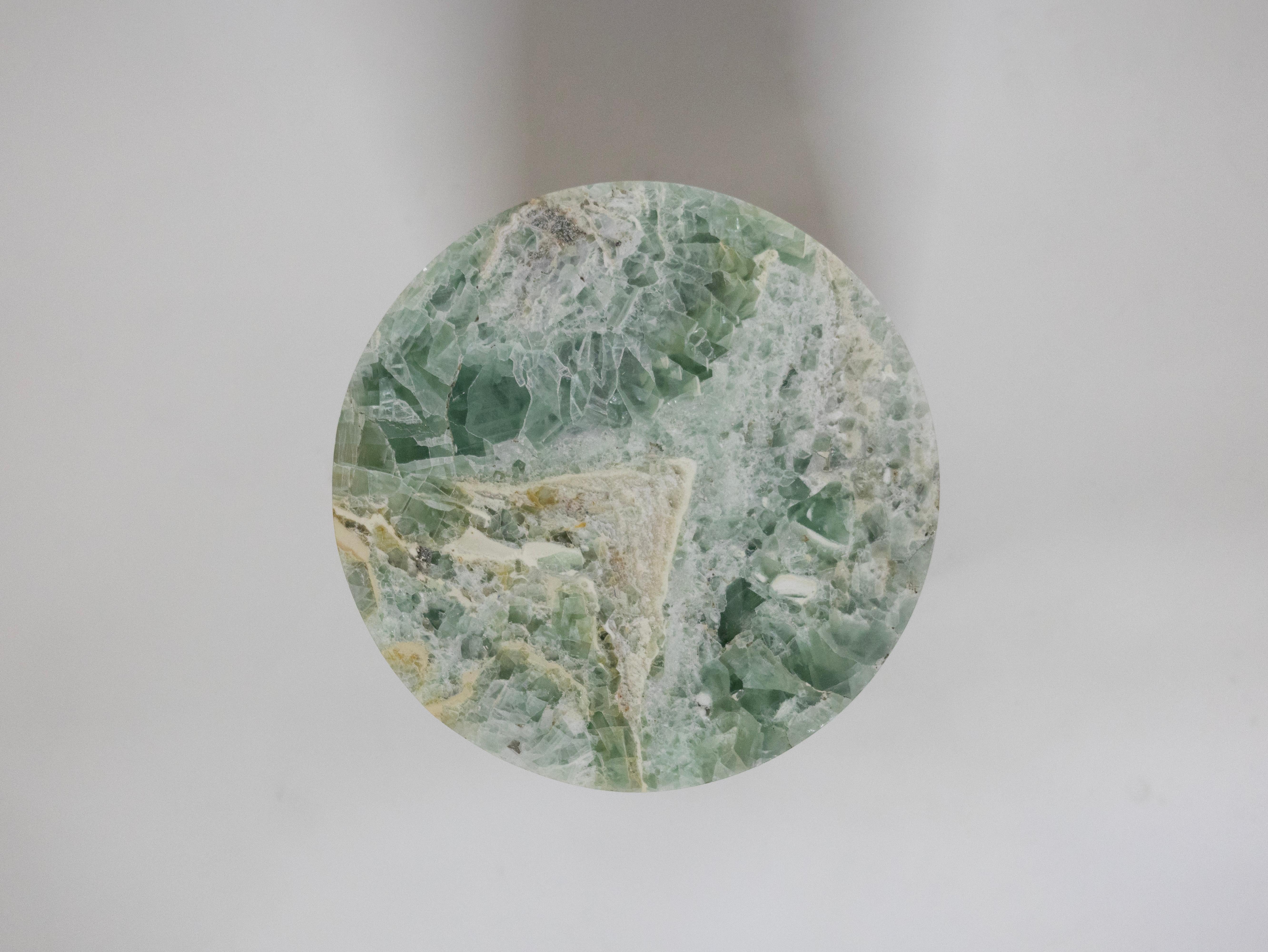 Mexican Volcanic Shades V - Sten Studio - Lava stone and fluorite For Sale
