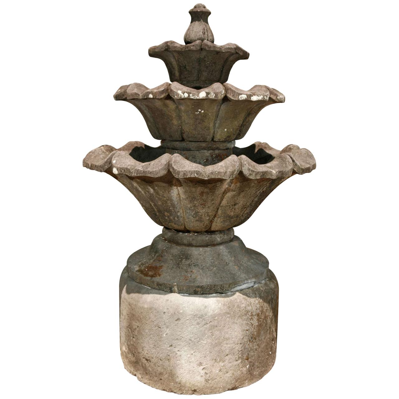 Volcanic Stone Fountain For Sale