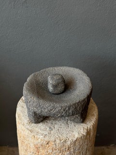 Volcanic Stone Mortar And Pestle From Mexico