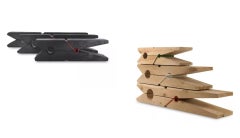 Collectible Molletta Vulcano Cedar Bench by Baldessari & Baldessari for Riva1920