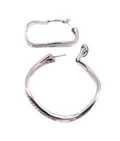Volcano Diamond Hoop Earrings by Antonini