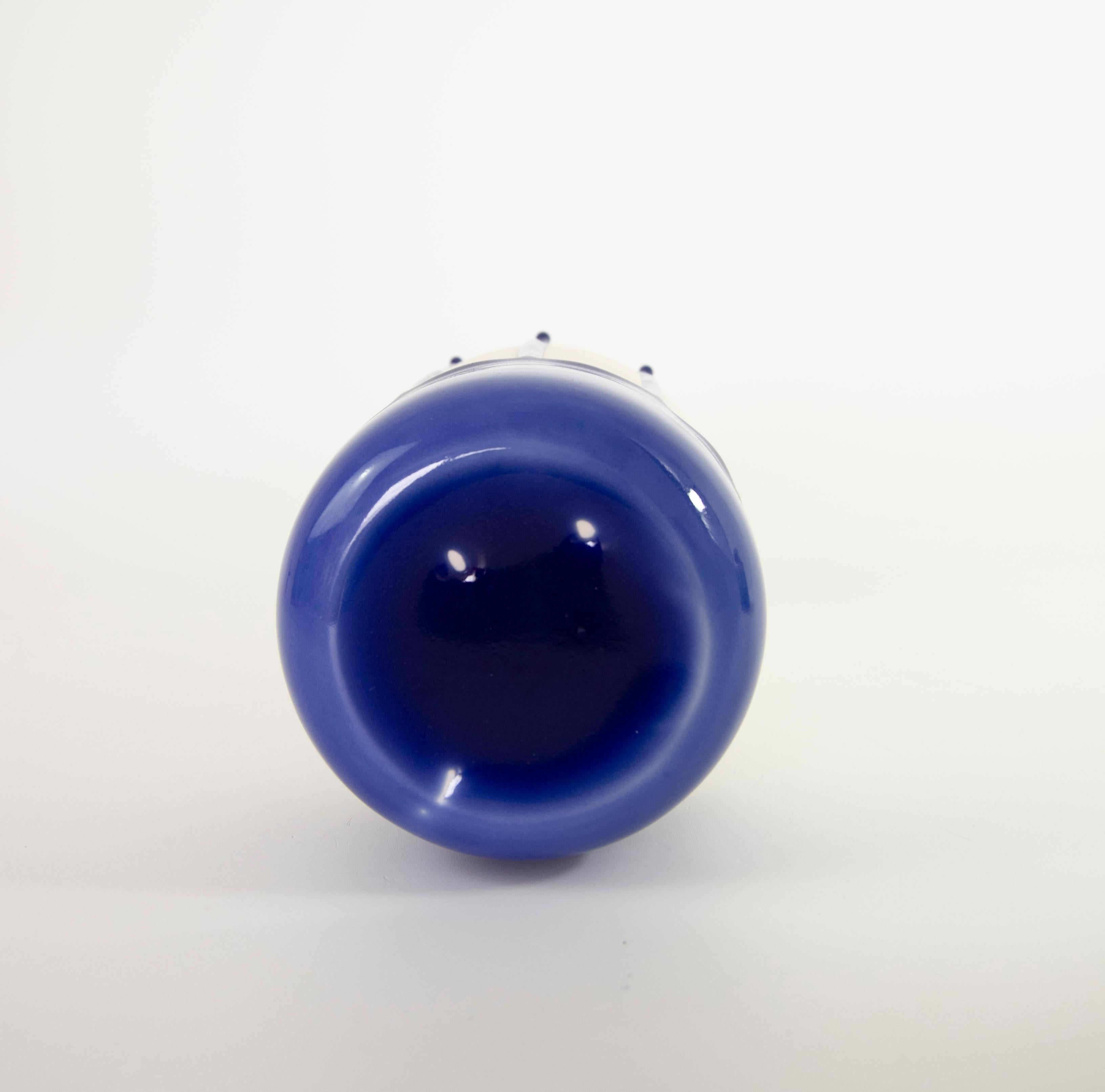 Post-Modern Volcano Love Blue Single Decorative Object by Dora Stanczel For Sale