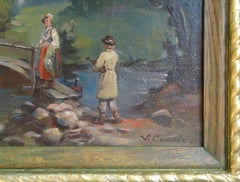 Folk story. 1960. Canvas, oil, 39x49 cm