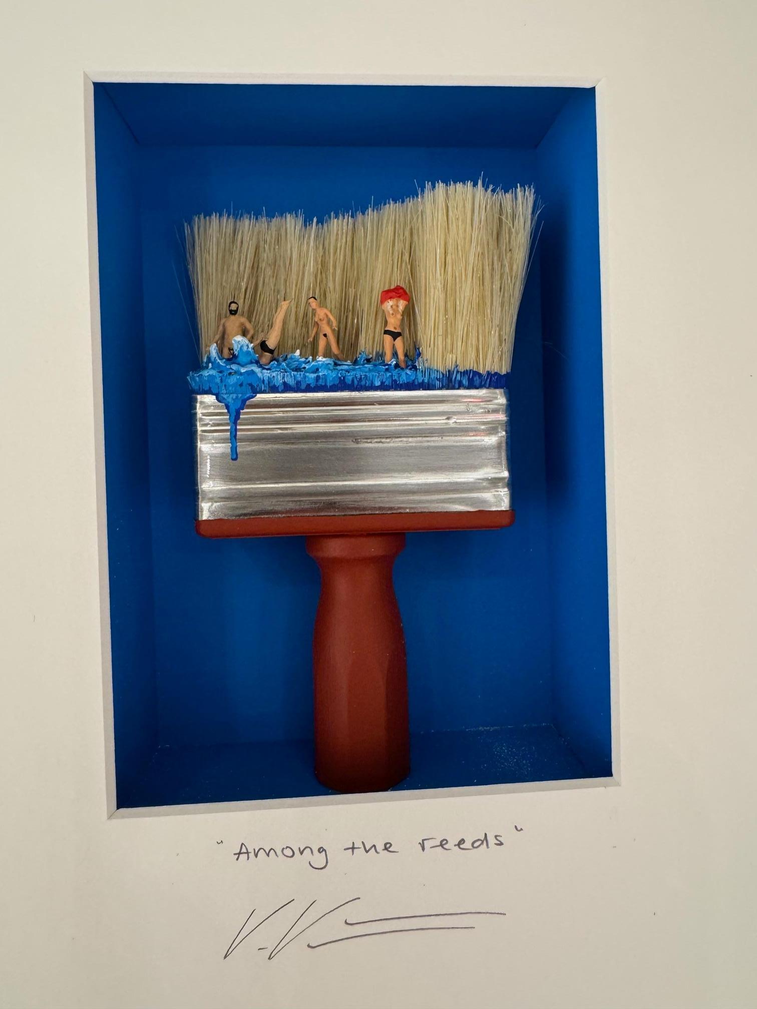 Among the Reeds - original contemporary minimalist art work by Volker Kuhn For Sale 4