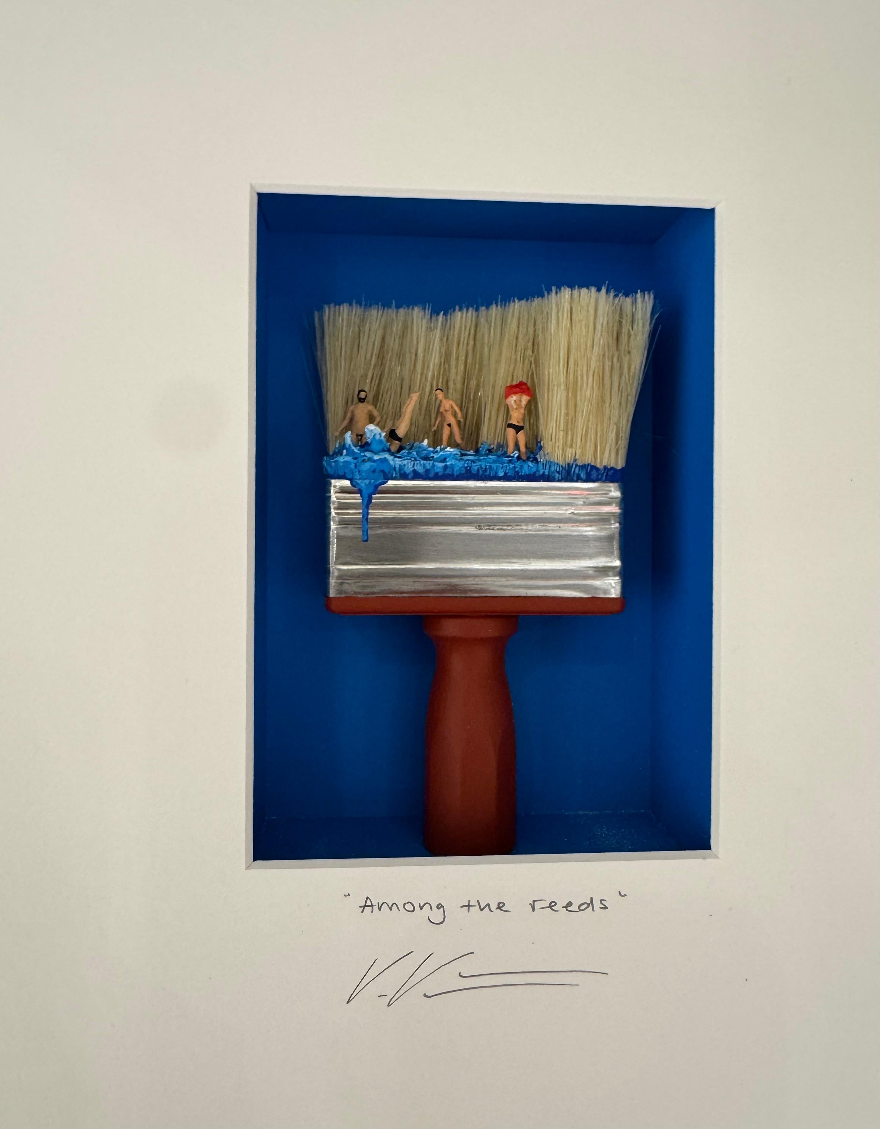 Among the Reeds - original contemporary minimalist art work by Volker Kuhn