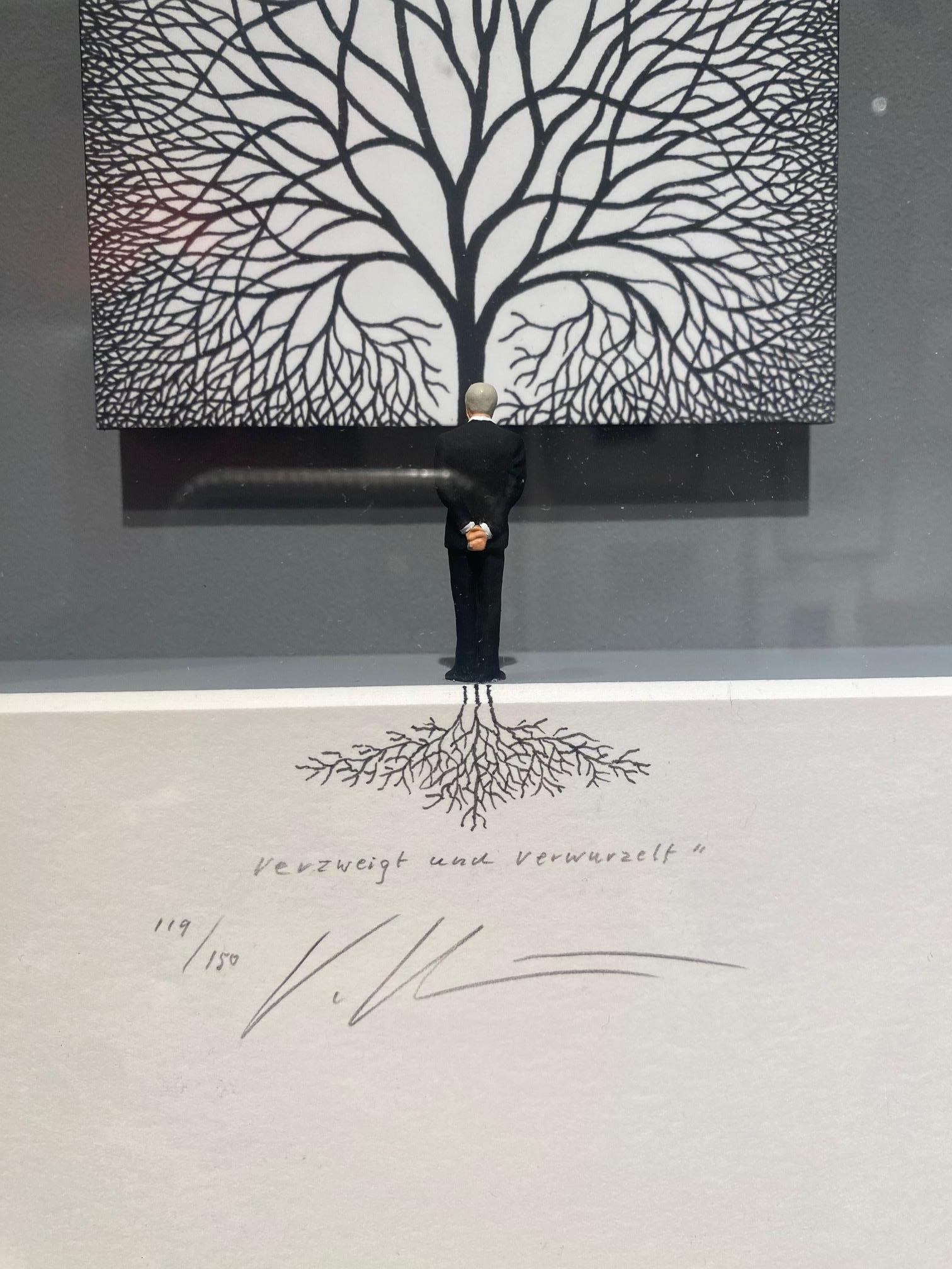 Branches & Roots- contemporary philosophical art in boxes artwork by Volker Kuhn For Sale 2