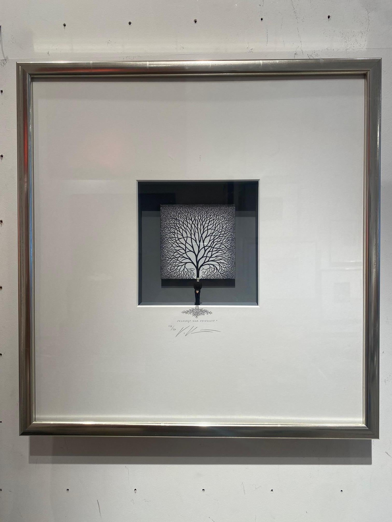 Branches & Roots- contemporary philosophical art in boxes artwork by Volker Kuhn For Sale 4