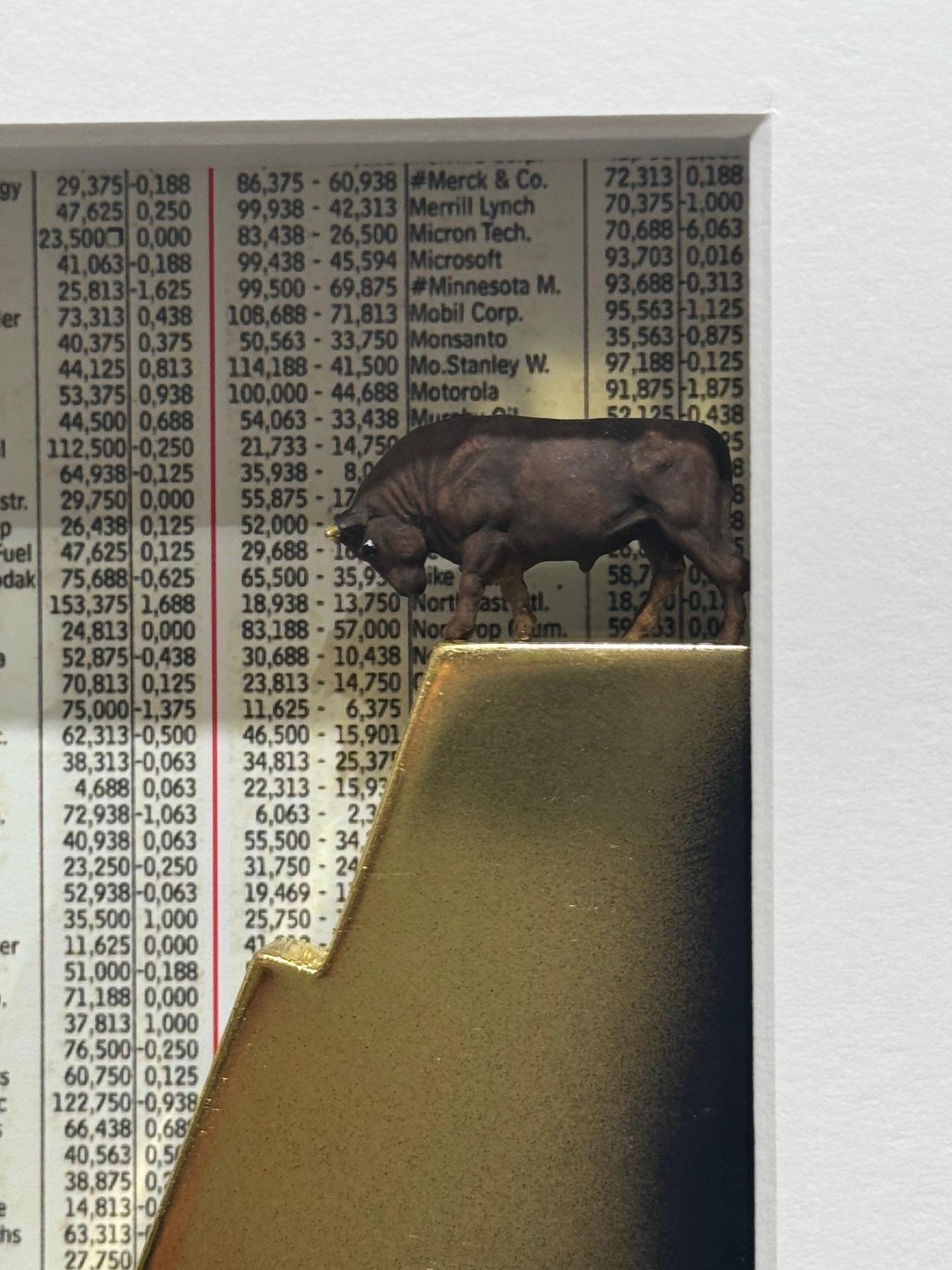 Bull&Bear - arte contemporanea in scatole opere d'arte del mercato azionario diVolker Kuhn 6