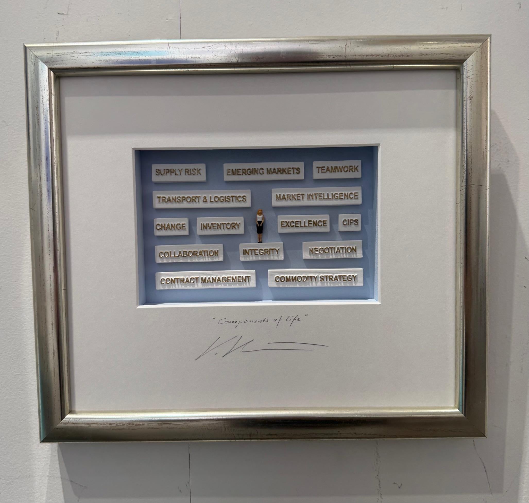 Componments of Life -contemporary art in boxes artwork by Volker Kuhn design art For Sale 6