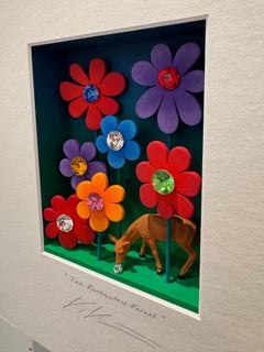 Enchanted Forrest - zeitgenössische Kunst in Schachteln Kunstwerk von Volker Kuhn, Design Art