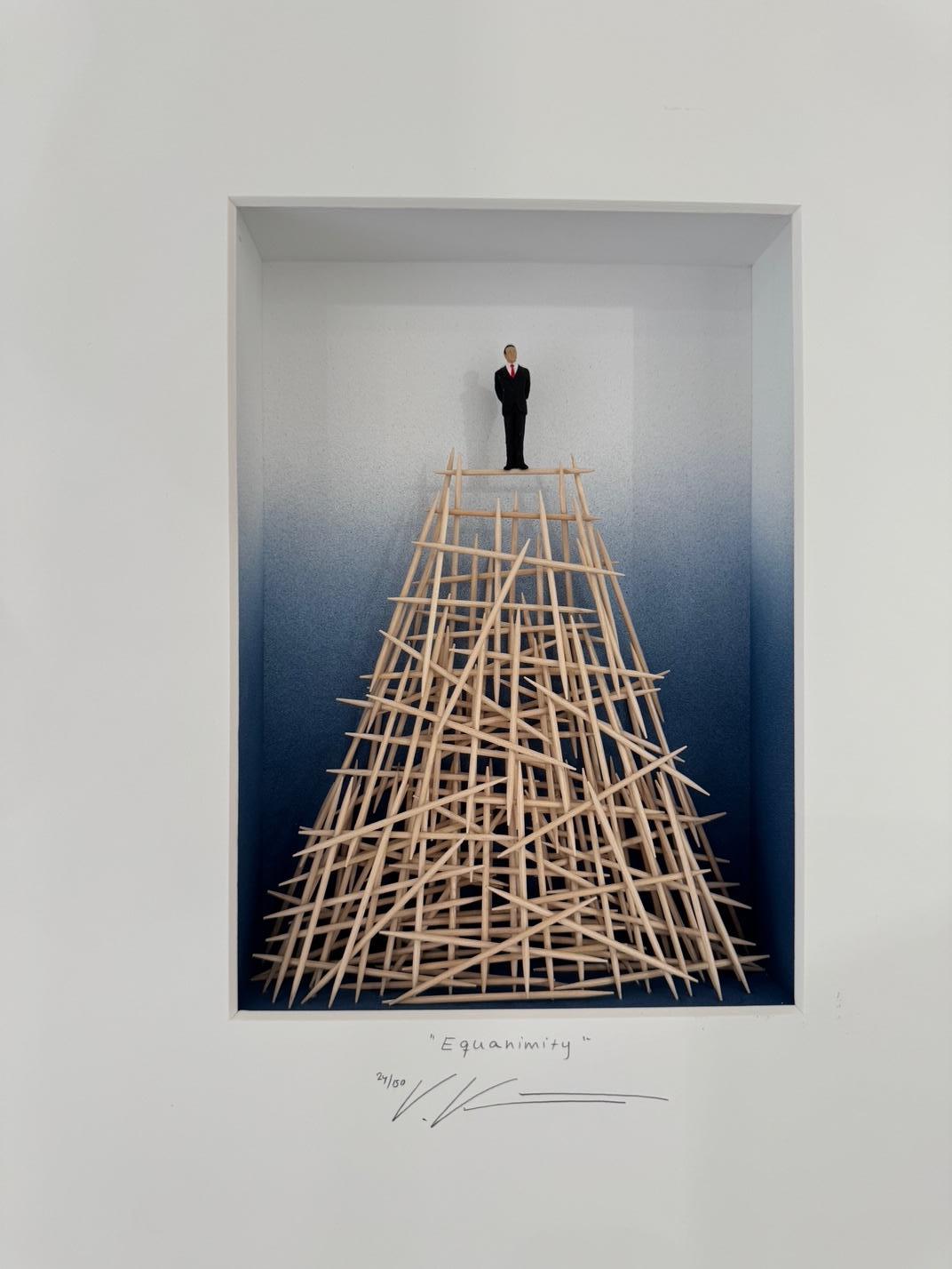 Equanimità - arte contemporanea in scatole opere di Volker Kuhn figurativ in vendita 9