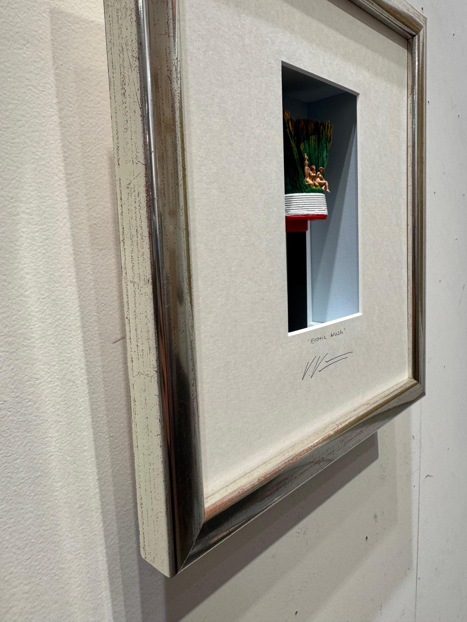 Erotic Brush - original contemporary minimalist art work by Volker Kuhn For Sale 3