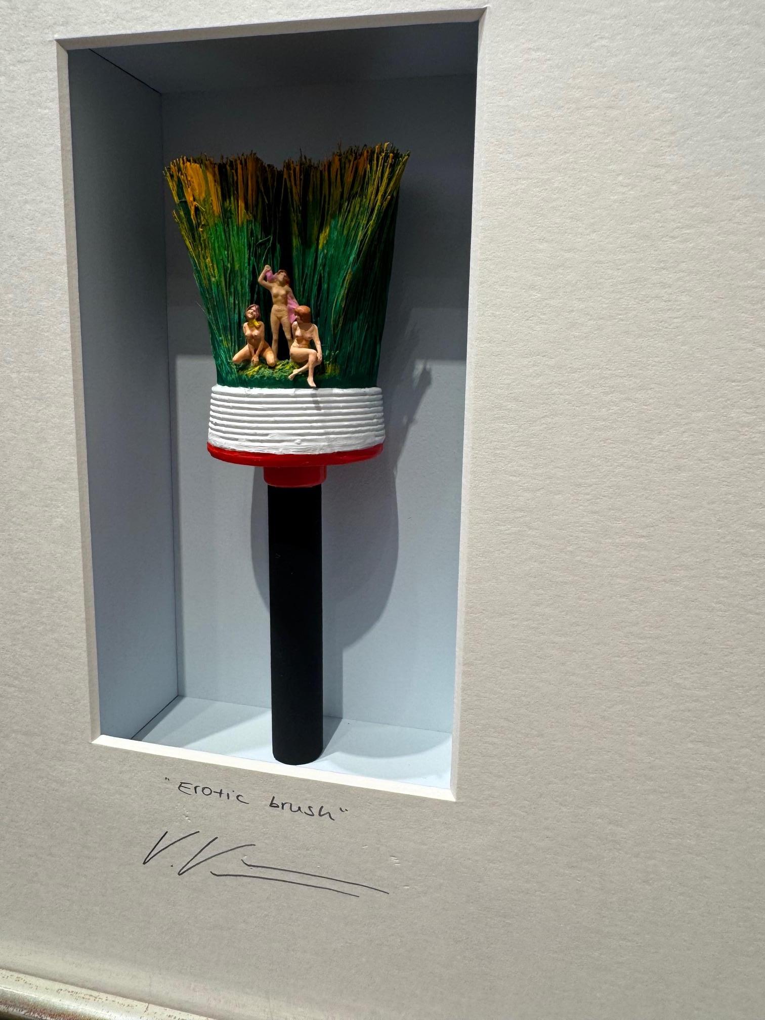 Erotic Brush - original contemporary minimalist art work by Volker Kuhn For Sale 4