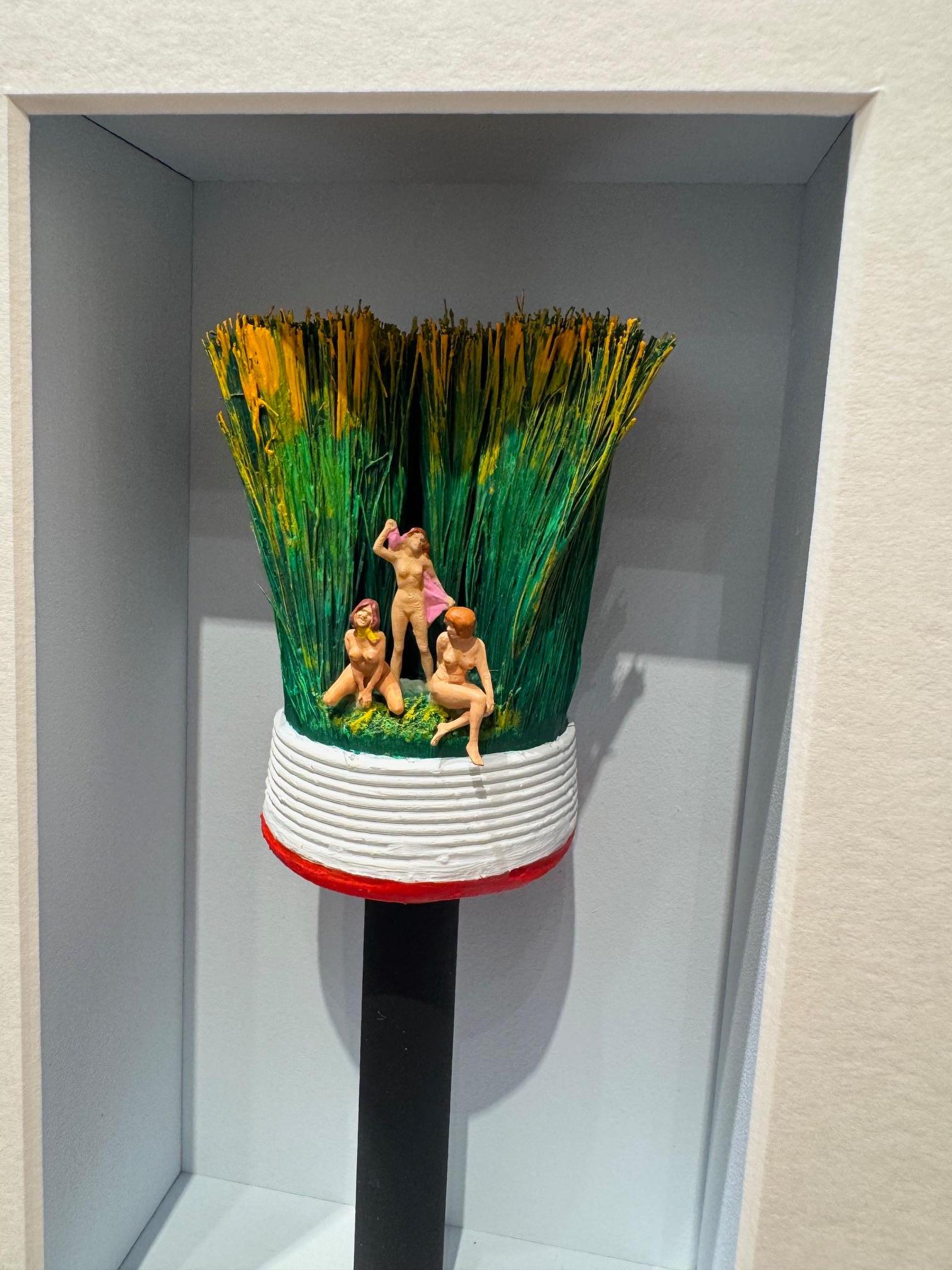 Erotic Brush - original contemporary minimalist art work by Volker Kuhn For Sale 5